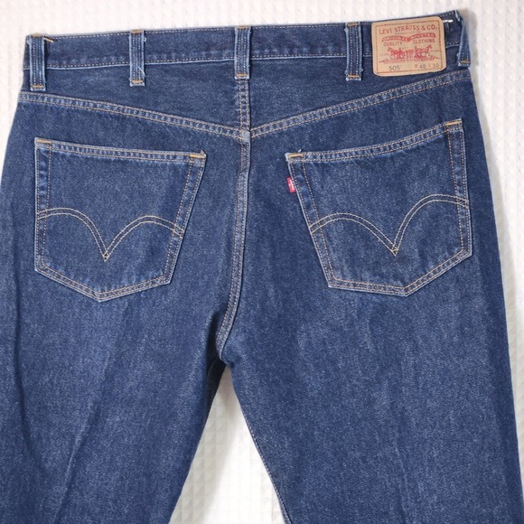 Levi's Other - Vintage Levi's 505 Regular‎ Fit Jeans Men's W40 L30 Dark Wash Denim Pants
